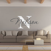 Load image into Gallery viewer, Family Name Wall Decal - Custom Family Name Decal - Family Name Sticker