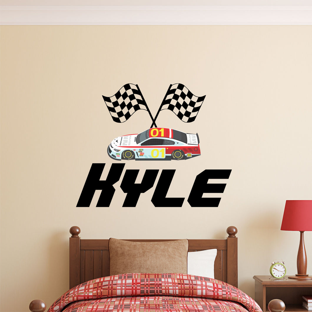 Personalized Name Racing Decal
