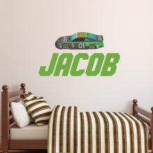 Load image into Gallery viewer, Personalized Name Racing Decal