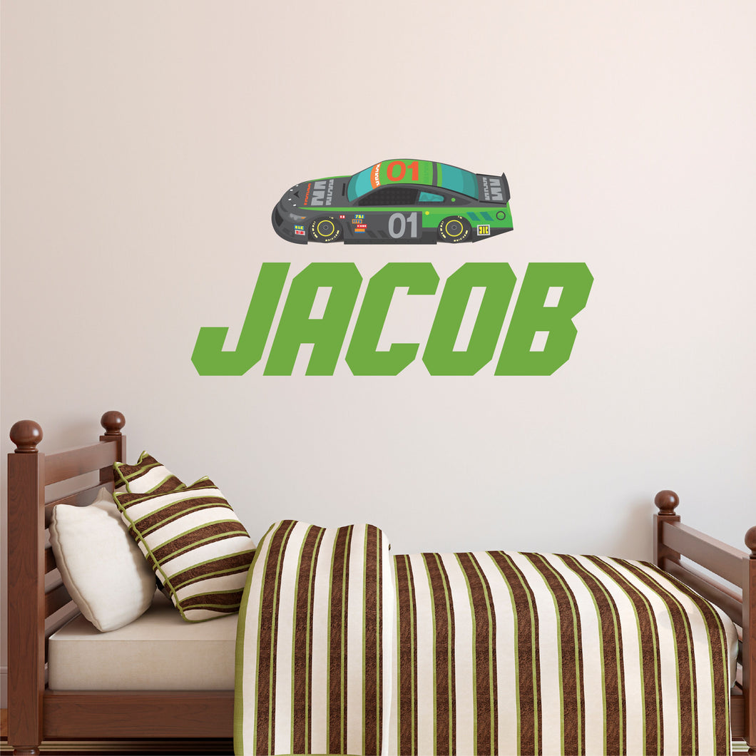 Personalized Name Racing Decal