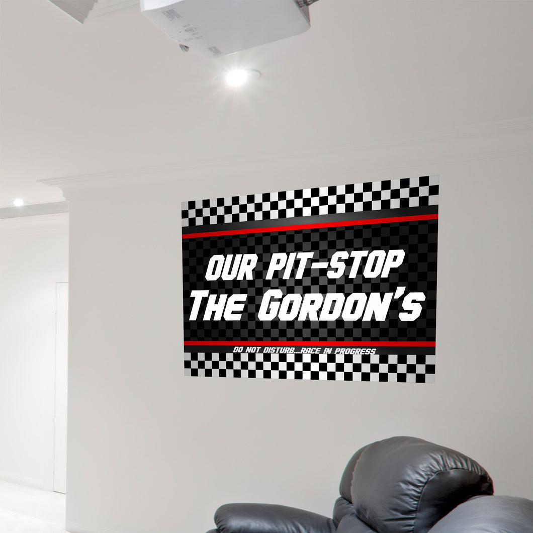 Man Cave Sticker Name Sticker Personalized Nascar Man Cave Wall Decal