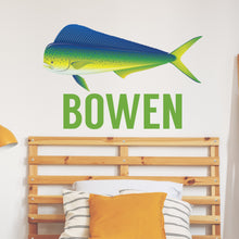 Load image into Gallery viewer, Personalized Name Fishing Mahi Wall Decal