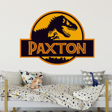 Load image into Gallery viewer, Dinosaur Sticker Dinosaur Wall Decal Name Sticker Name Wall Decal