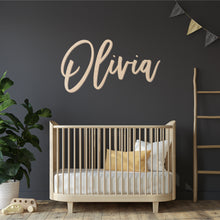 Load image into Gallery viewer, Custom Wood Name Sign | Nursery Name Sign | Personalized Name Sign | Wooden Name | Wood Letters - Painted or Unfinished