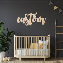 Load image into Gallery viewer, Custom Wood Name Sign | Nursery Name Sign | Personalized Name Sign | Wooden Name | Wood Letters - Painted or Unfinished