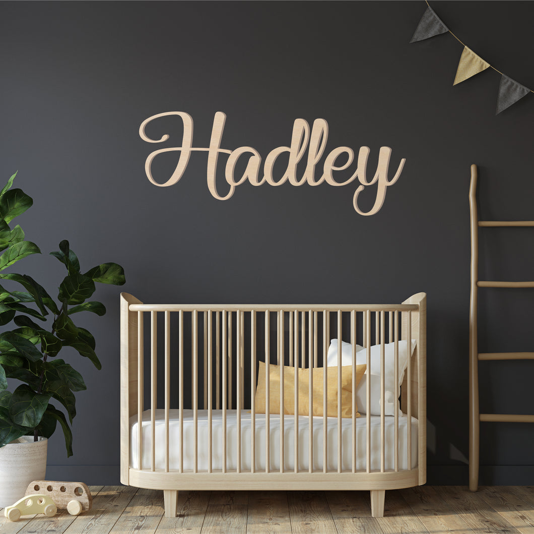 Custom Wood Name Sign | Nursery Name Sign | Personalized Name Sign | Wooden Name | Wood Letters - Painted or Unfinished