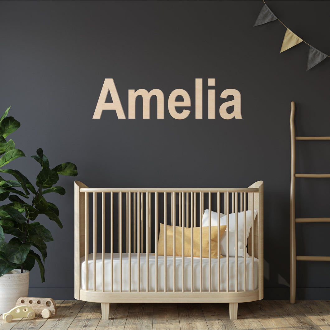 Custom Wood Name Sign | Nursery Name Sign | Personalized Name Sign | Wooden Name | Wood Letters - Painted or Unfinished