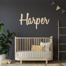 Load image into Gallery viewer, Custom Wood Name Sign | Nursery Name Sign | Personalized Name Sign | Wooden Name | Wood Letters - Painted or Unfinished