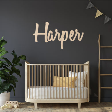 Custom Wood Name Sign | Nursery Name Sign | Personalized Name Sign | Wooden Name | Wood Letters - Painted or Unfinished