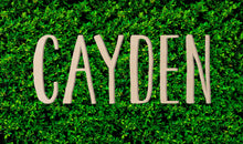 Load image into Gallery viewer, Custom Wood Name Sign | Nursery Name Sign | Personalized Name Sign | Wooden Name | Wood Letters - Painted or Unfinished