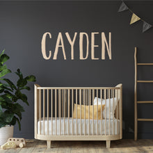 Load image into Gallery viewer, Custom Wood Name Sign | Nursery Name Sign | Personalized Name Sign | Wooden Name | Wood Letters - Painted or Unfinished