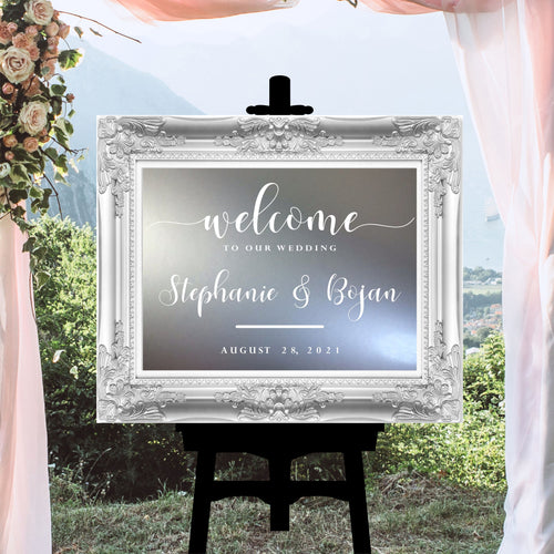 Welcome to Our Wedding Decal - Personalized Wedding Decal