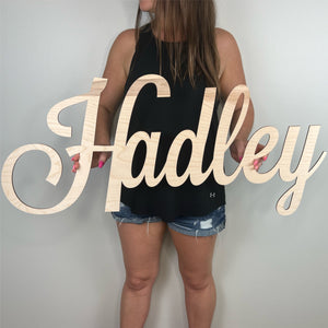 Custom Wood Name Sign | Nursery Name Sign | Personalized Name Sign | Wooden Name | Wood Letters - Painted or Unfinished