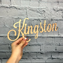 Load image into Gallery viewer, Custom Wood Name Sign | Nursery Name Sign | Personalized Name Sign | Wooden Name | Wood Letters - Painted or Unfinished