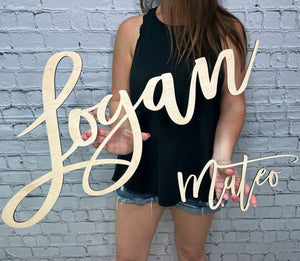 Custom Wood Name Sign | Nursery Name Sign | Personalized Name Sign | Wooden Name | Wood Letters
