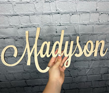 Load image into Gallery viewer, Custom Wood Name Sign | Nursery Name Sign | Personalized Name Sign | Wooden Name | Wood Letters - Painted or Unfinished