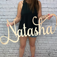 Load image into Gallery viewer, Custom Wood Name Sign | Nursery Name Sign | Personalized Name Sign | Wooden Name | Wood Letters