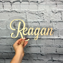 Load image into Gallery viewer, Custom Wood Name Sign | Nursery Name Sign | Personalized Name Sign | Wooden Name | Wood Letters - Painted or Unfinished